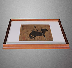 云县书画装裱配框服务案例